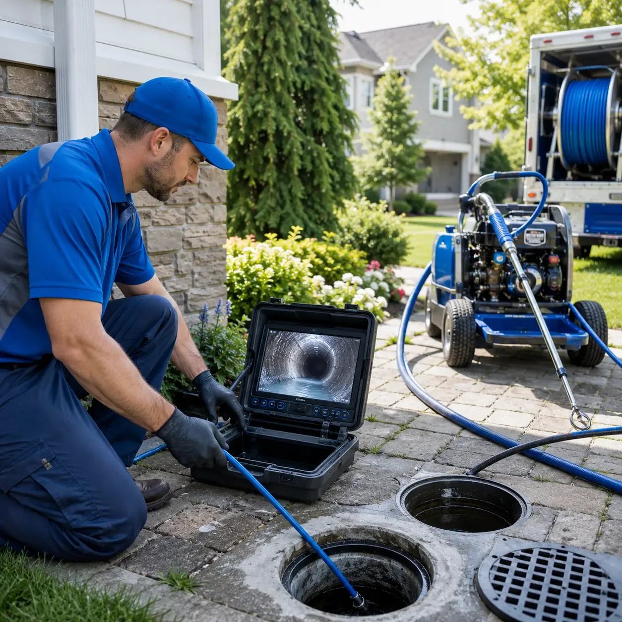 Outdoor drain cleaning professionals serving Telferner, TX