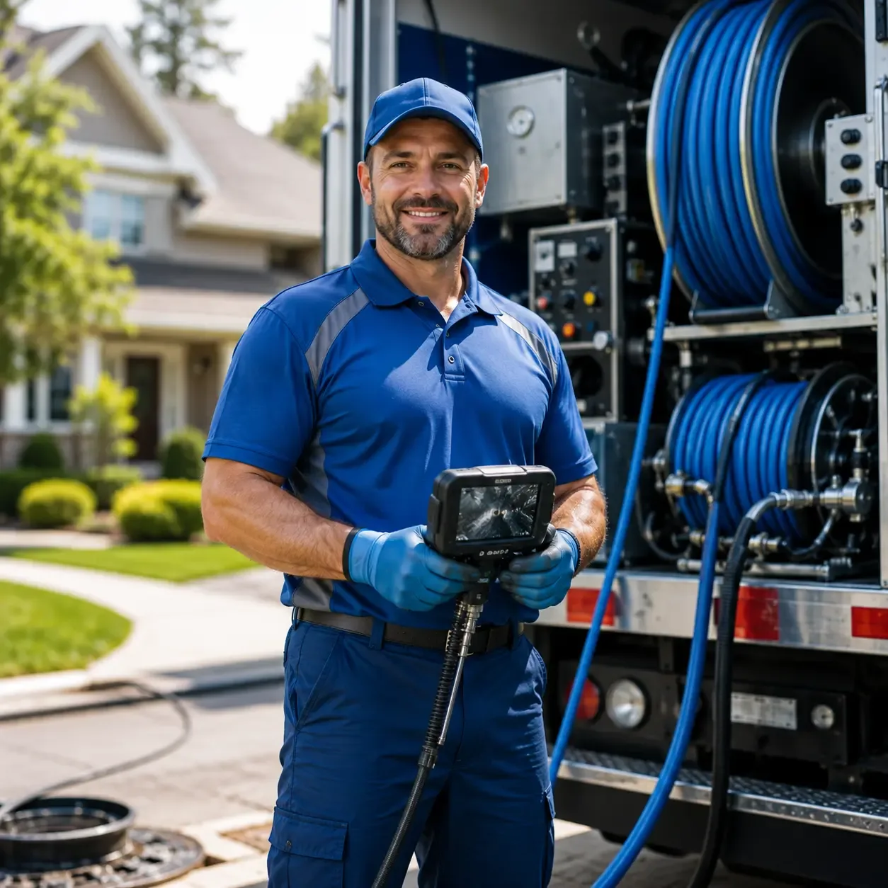 Local outdoor drain cleaning specialists in Telferner, TX